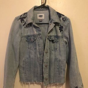 Old navy denim  floral jacket
